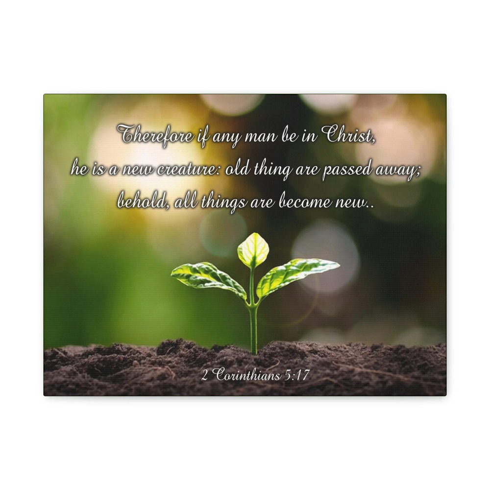 Scripture Walls Men Be in Christ 2 Corinthians 5:17 Christian Wall Art Print